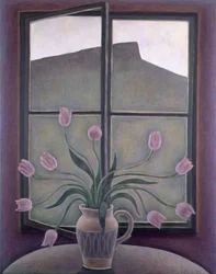 Tulpen und Felsen