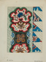 Gestepptes Deckbett, um 1936