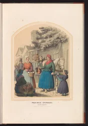 Tracht von Lonneker und Losser in Overijssel, 1857