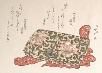 Lederbeutel mit einer Schnalle in Form eines Welpen, wahrscheinlich 1814