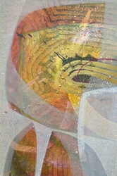 Abstraktes Goldenes Auge
