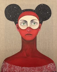 Kosmische Maskierte Frau