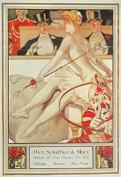 Poster zur Werbung für Hart Schaffner & Marx, Hersteller feiner Kleidung für Männer, ca. 1925