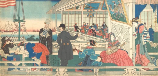 Heim der ausländischen Kaufleute in Yokohama, 9. Monat, 1861