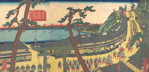Ansicht von Kanagawa auf der Tokaido-Straße