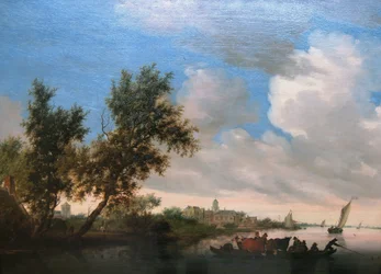 Flusslandschaft mit Schloss Nijenrode