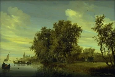 Der Weg entlang des Flusses