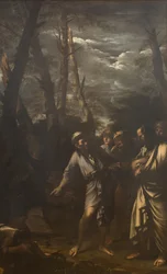 Diogenes wirft seinen Trinkbecher weg
