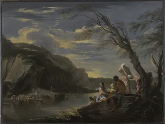 Landschaft mit Badenden, ca. 1660