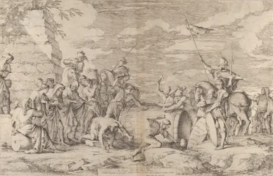 Der Tod des Marcus Atilius Regulus, dargestellt, wie er von den Karthagern in ein Fass genagelt wird, ca. 1661-62.