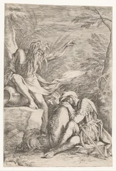 Tiberinus erscheint Aeneas