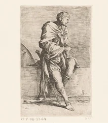 Sitzender Soldat