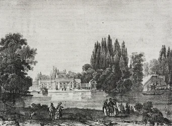 Lazienki-Palast, Warschau, Polen, Lithographie von Salvatore Puglia aus Poliorama Pittoresco, Nr. 48, 9. Juli