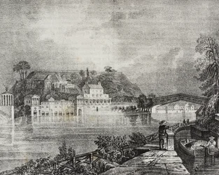 Ansicht von Soliowka, Lithographie von Salvatore Puglia aus Poliorama Pittoresco, Nr. 38, 29. April
