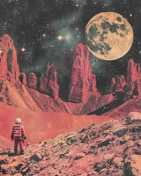 Astronaut Roter Planet