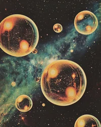 Kosmische Goldene Blasen