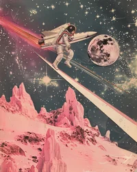 Kosmische Pinke Planetenfahrt