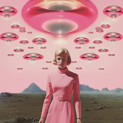 Rosa UFO-Invasion