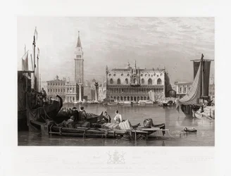 Dogenpalast und Markusplatz, Venedig