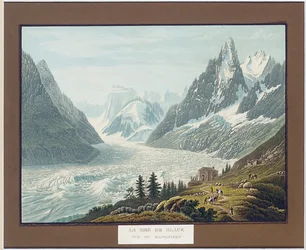 Das Eismeer, Blick auf Montanvert