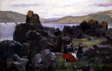 Miss Beath mit Nelly und Tom, ca. 1863