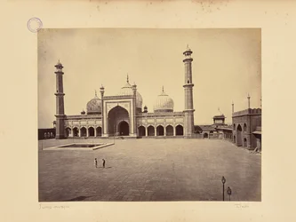 Delhi; die Jumma Masjid, die Moschee und der Innenhof
