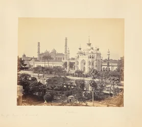 Lucknow; Blick von der Terrasse des Hooseinabad Emambara