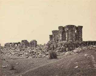 Ruinen von Martand von Südosten, ca. 1870