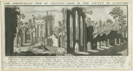 Croxden Abbey: Gravur