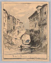 Der Fluss Darro, Granada