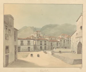 Funchal, Madeira: Ein Platz mit einer Kirche