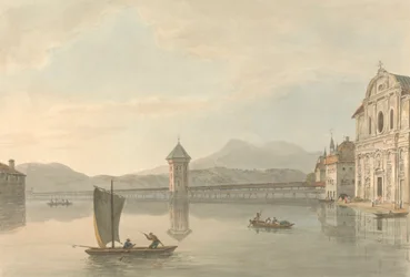 Ansicht von Luzern: Das Jesuitenkolleg