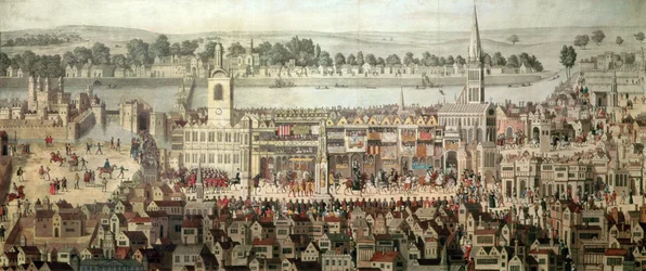 Der Krönungszug König Eduards VI. im Jahr 1547