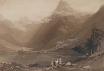 Llanberis-See, Nordwales, 1820-30