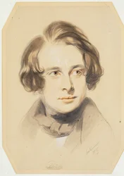 Frühes Porträt von Charles Dickens, 1837