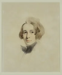 Vorzeichnung von Charles Dickens, 1837