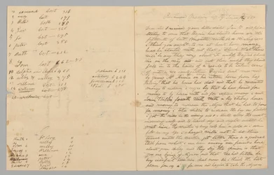 Brief an Giles Saunders von Samuel Fox bezüglich des Sklavenhandels, 14. Januar 1847