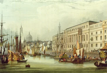 Zollhaus, E16, graviert von R. G. Reeve, 1828