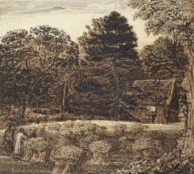 Ein Kornfeld, Shoreham bei Dämmerung