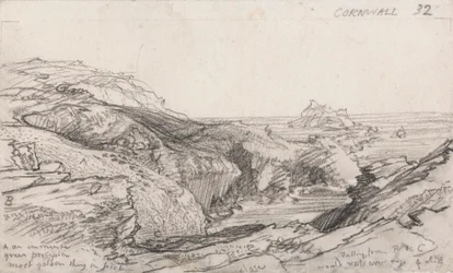 Eine Seite aus einem Cornish Skizzenbuch: Cornwall 32