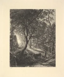Die Hütte des Hirten oder Sonnenuntergang, 1880