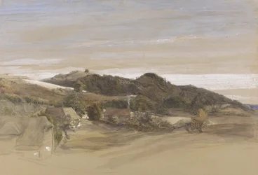 Underriver Hills, in der Nähe von Sevenoaks, Kent, aus den Gärten von J. Herries, Esq. ca. 1840