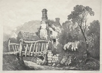 Eine Reihe alter Gebäude und ländlicher Hütten im Norden Englands: In der Nähe von Byland