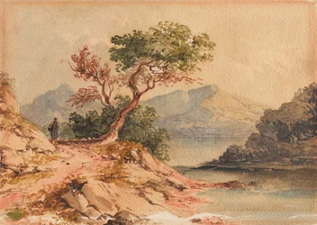 Landschaft mit Figur
