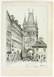 Prag, aus Faksimiles von Skizzen aus Flandern und Deutschland