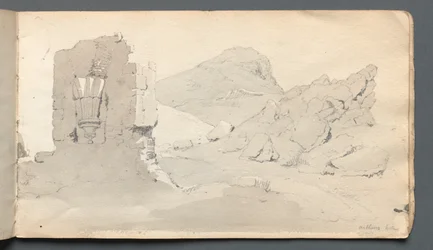 Skizzenbuch: Ruine, 1814