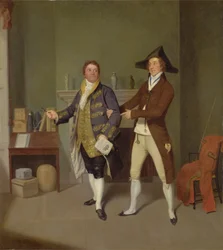 John Quick und John Fawcett in Thomas Moretons The Way to Get Married, 1796