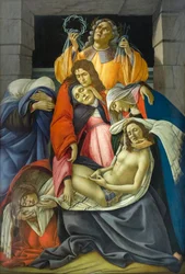 Der tote Christus wird betrauert