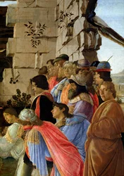 Die Anbetung der Könige, Detail des Selbstporträts rechts