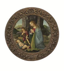 Die Madonna, die das Christuskind mit dem jungen Johannes dem Täufer anbetet